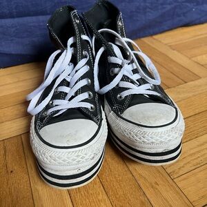 Converse Black and White High-Tops